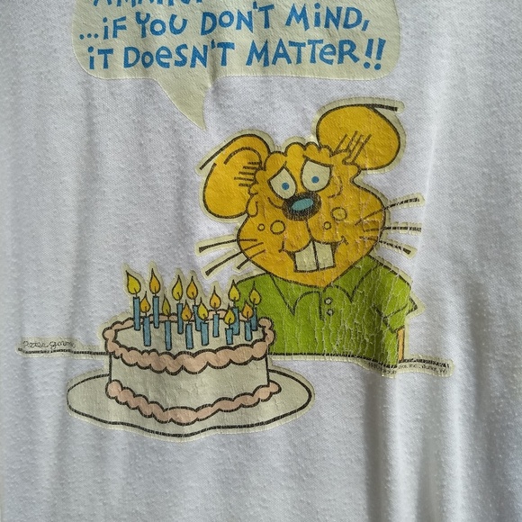 SOLD💥Vintage 1980 Peter Gorman Art tee - Picture 5 of 5